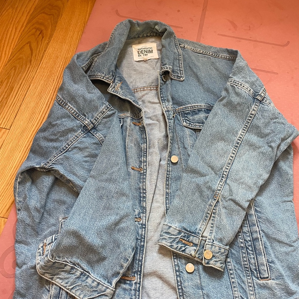 Zara oversized denim jacket